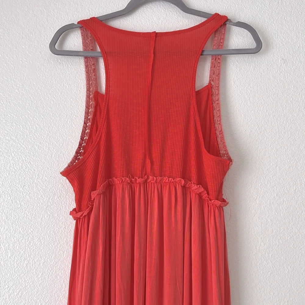 POL coral summer maxi dress, size large - Picture 6 of 7